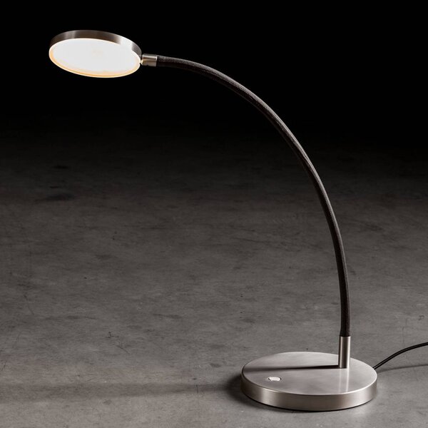Holtkötter Flex T LED stolová lampa hliník mat/čierna