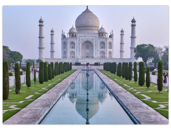 Obraz - Taj Mahal za východu slnka (70x50 cm)