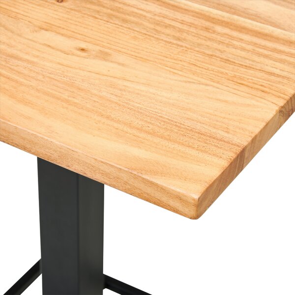 BAROVÝ STÔL, akácia, čierna, farba akácie, 80/105/80 cm Carryhome - Barový nábytok