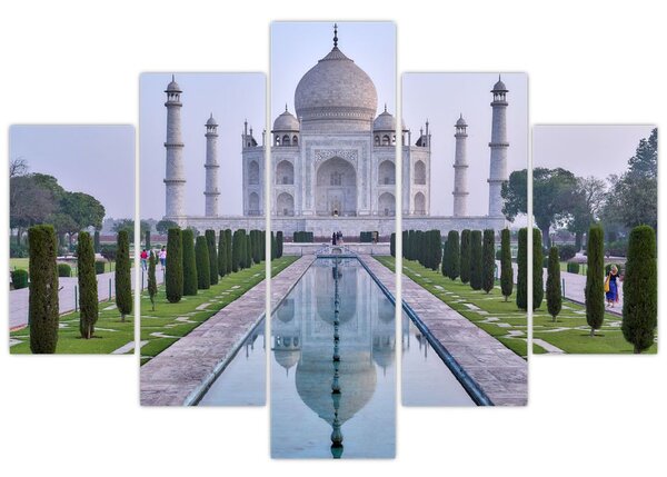Obraz - Taj Mahal za východu slnka (150x105 cm)