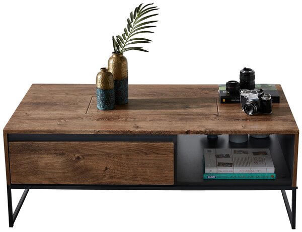 KONFERENČNÝ STOLÍK, grafitová, farba duba, kompozitné drevo, 115/65/42 cm Hom`in - Stolíky do obývačky, Online Only