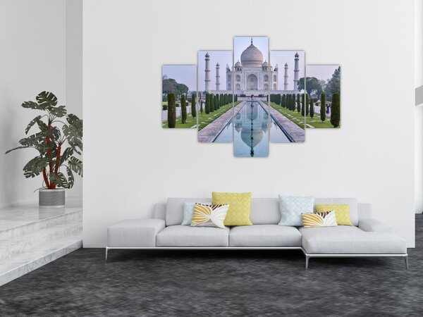 Obraz - Taj Mahal za východu slnka (150x105 cm)