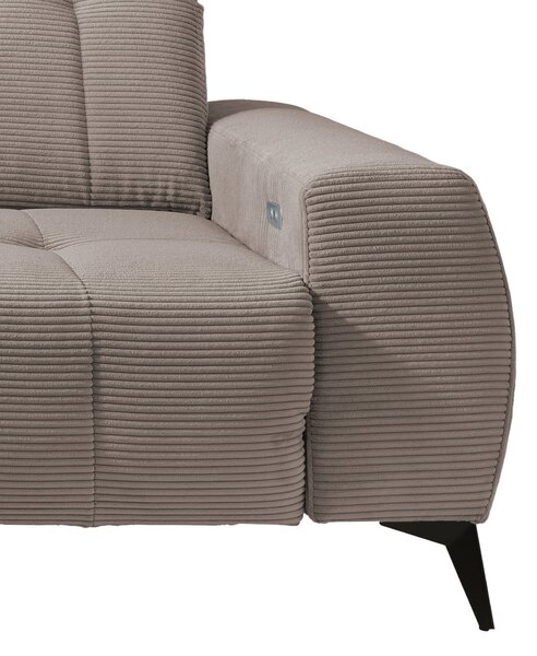 ROHOVÁ SEDAČKA, textil, sivohnedá Livetastic - Sedačky, Online Only