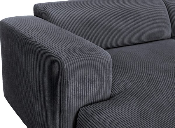 ROHOVÁ SEDAČKA, textil, grafitová P & B - Sedačky, Online Only