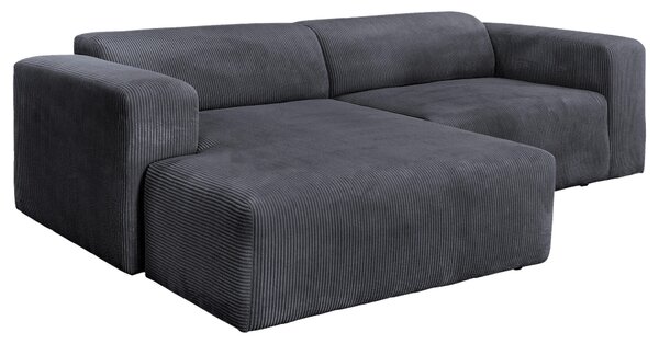 ROHOVÁ SEDAČKA, textil, grafitová P & B - Sedačky, Online Only