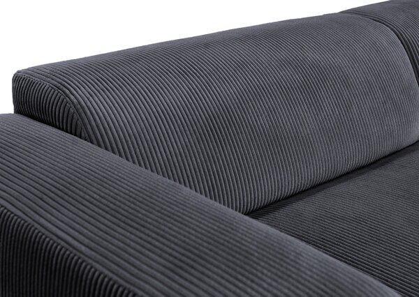 ROHOVÁ SEDAČKA, textil, grafitová P & B - Sedačky, Online Only