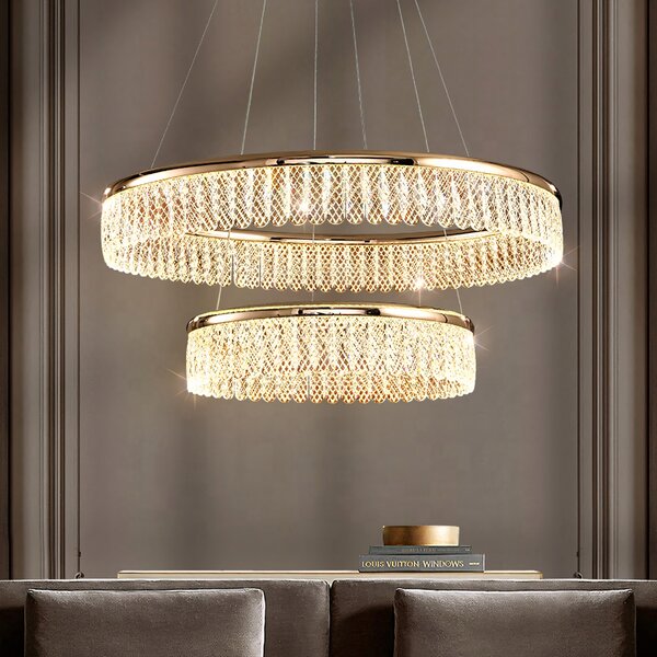 Toolight Toolight, LED stropné svietidlo, 72W, 3500lm, APP1750-CP, zlatá, OSW-04047