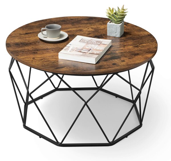 KONFERENČNÝ STOLÍK, hnedá, čierna, kov, kompozitné drevo, 80/80/45 cm MID.YOU - Stolíky do obývačky, Online Only
