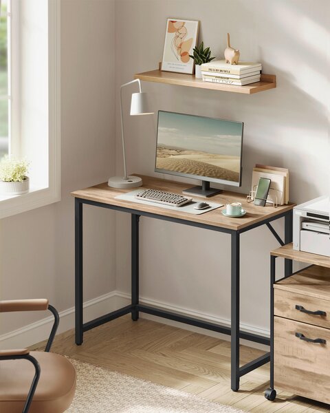 PC STÔL, hnedá, čierna, 100/50/76 cm Boxxx - Online Only kancelárie, Online Only