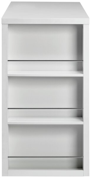 BAROVÝ STÔL, biela s vysokým leskom, 120/107/60 cm - Online Only jedálne, Online Only