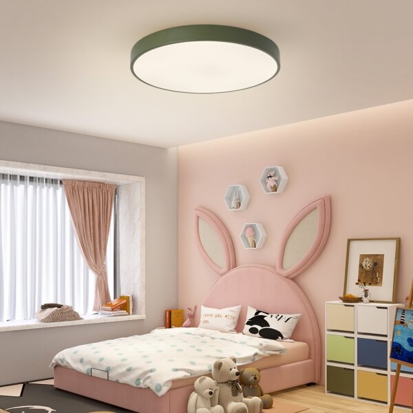 Brilagi - LED stmievateľné stropné svietidlo POOL LED/60W/230V 3000-6000K 60 cm zelené s diaľkovým ovládaním