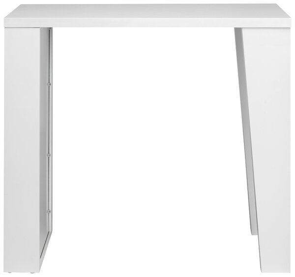 BAROVÝ STÔL, biela s vysokým leskom, 120/107/60 cm - Online Only jedálne, Online Only