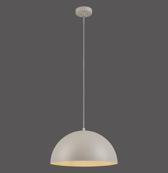 Schöner Wohnen 11728-39 - Závesné svietidlo ALI na lanku 1xE27/25W/230V pr. 38 cm sivá