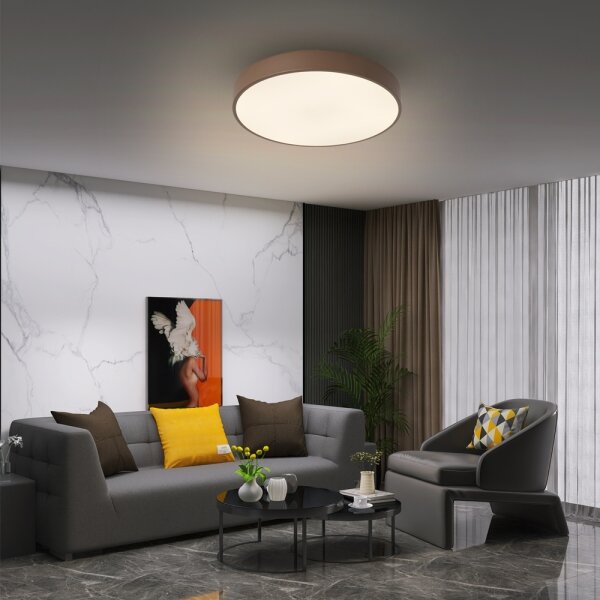 Brilagi - LED stropné svietidlo POOL LED/48W/230V 3000/4000/6000K 40 cm hnedé