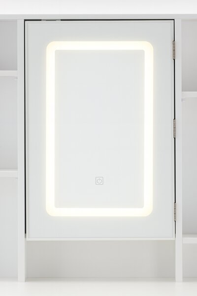 JAKS Toaletný stolík Exclusive s LED osvetlením biely