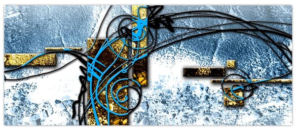 Abstraktný obraz (120x50 cm)