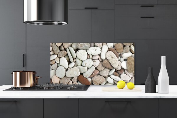 Sklenený obklad Do kuchyne Kamene dekoračné kamienky 120x60 cm