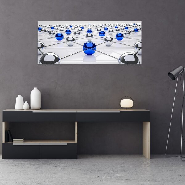 Obraz pospájaných guľou (120x50 cm)