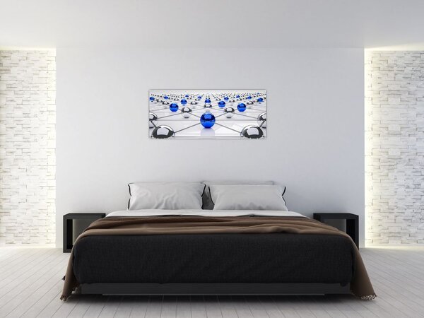 Obraz pospájaných guľou (120x50 cm)