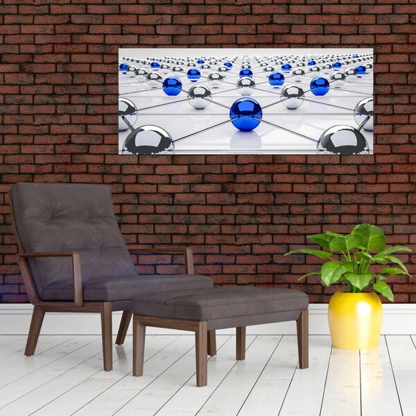Obraz pospájaných guľou (120x50 cm)