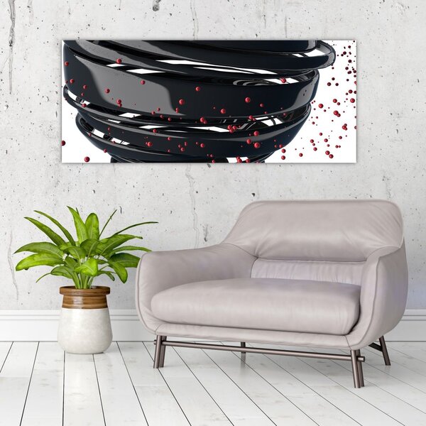 Obraz - Abstrakcia zemegule (120x50 cm)