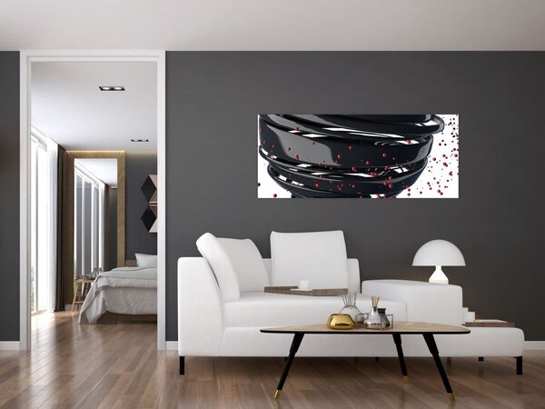 Obraz - Abstrakcia zemegule (120x50 cm)