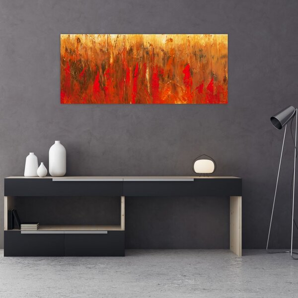 Obraz maľované abstrakcie (120x50 cm)