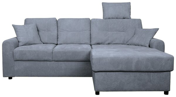 ROHOVÁ SEDAČKA, textil, modrosivá Carryhome - Sedačky, Online Only