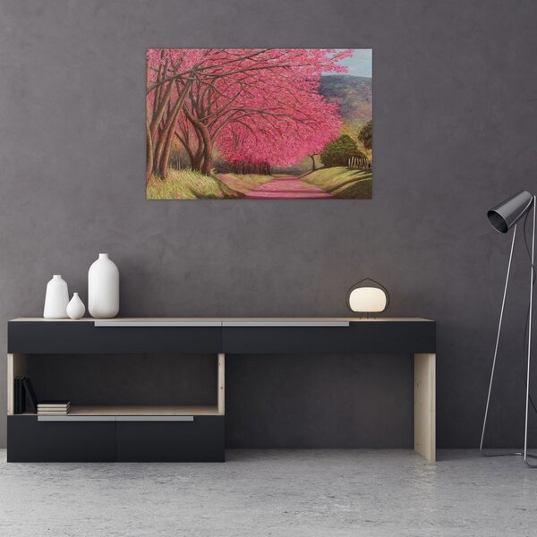 Obraz rozkvitnutých stromov (90x60 cm)