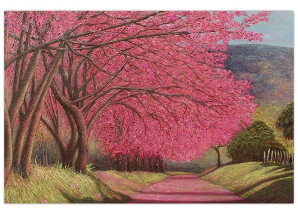 Obraz rozkvitnutých stromov (90x60 cm)