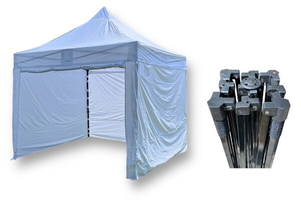 TENTino Nožnicový párty stan 3x3 m STEEL HEXAGON Farba opláštenia: 8A - MODRÁ