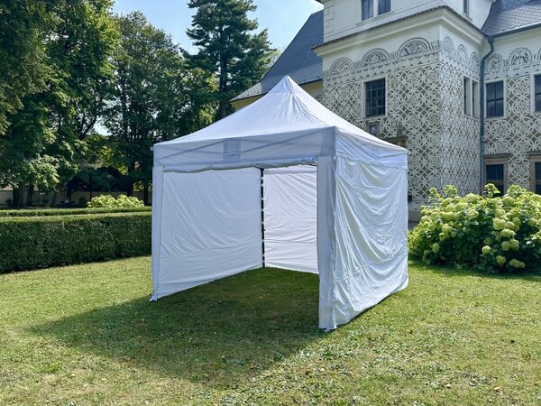 TENTino Nožnicový párty stan 3x3 m STEEL HEXAGON Farba opláštenia: 8A - MODRÁ