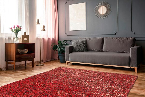 PLOCHO TKANÝ KOBEREC, 200/290 cm červená, zlatá Kayoom - Online Only bytové doplnky, Online Only