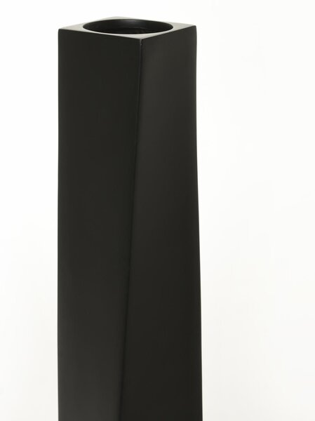 Vysoká váza HYDRON, sklolaminát, výška 80 cm, čierny mat