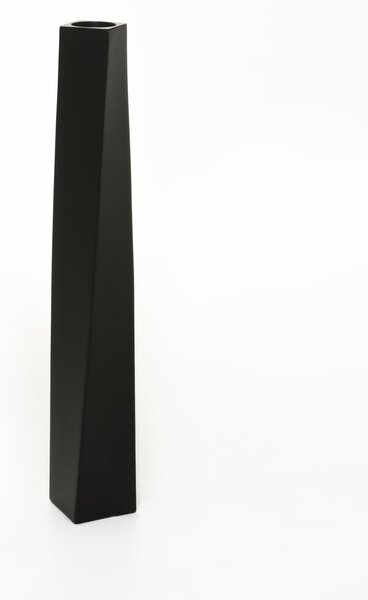 Vysoká váza HYDRON, sklolaminát, výška 80 cm, čierny mat