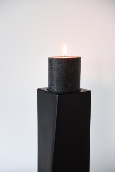 Vysoká váza HYDRON, sklolaminát, výška 80 cm, čierna