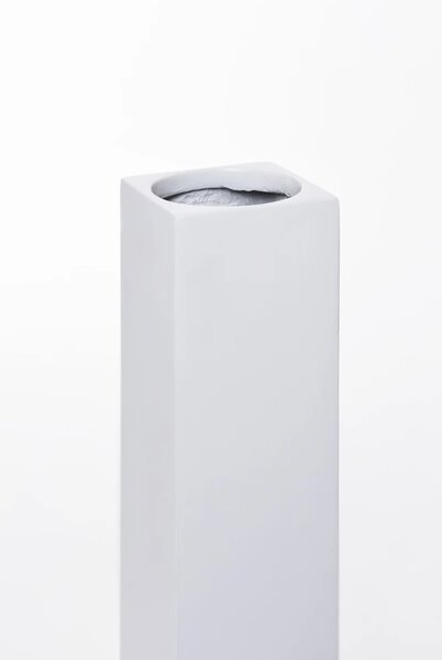 Váza OBELISK, sklolaminát, výška 100 cm, biely