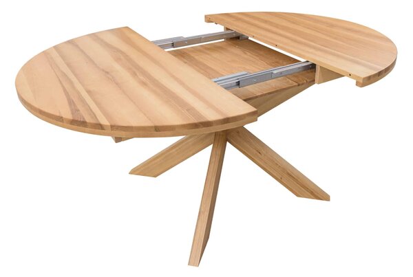 Okrúhly skladací stôl Milan jaseň - 1200(1700)x1200x40 mm