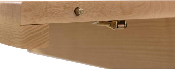 Okrúhly skladací stôl Milan jaseň - 1200(1700)x1200x40 mm