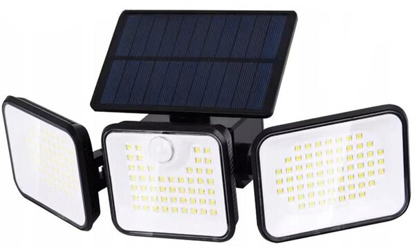 Izoxis 24889 Solárne osvetlenie s 180 LED diódami, snímačom pohybu a súmraku PIR, IP65, 550 lm, 1800 mAh