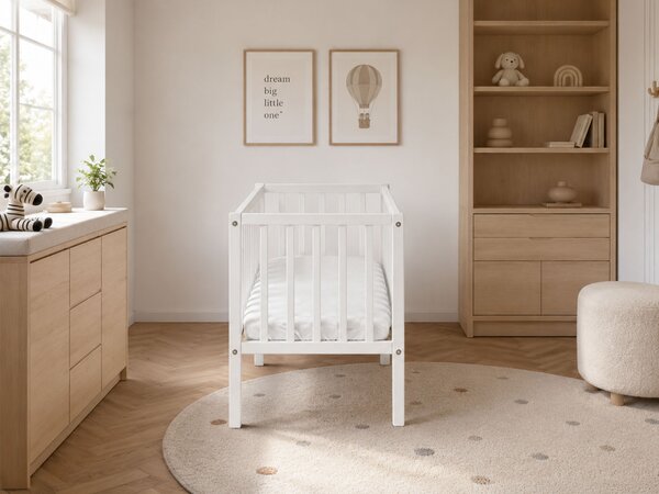 Detská postieľka Crib Side 90x40 - biela