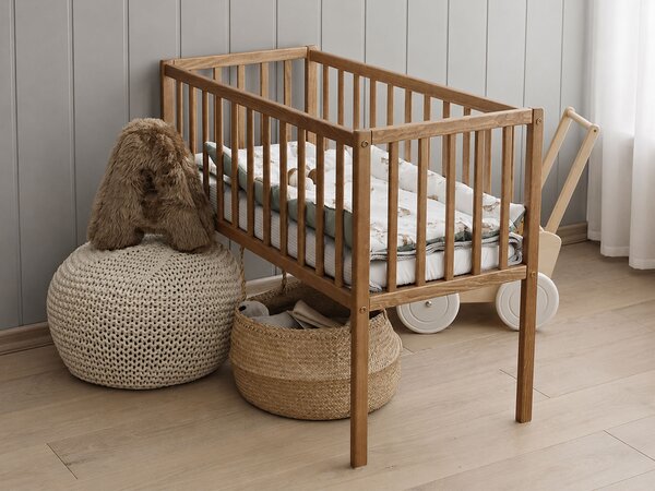 Detská postieľka Crib Side 90x40 - orech