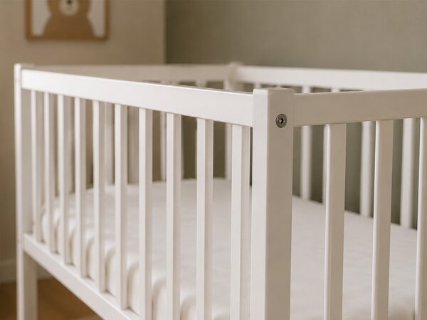 Detská postieľka Crib Side 90x40 - biela