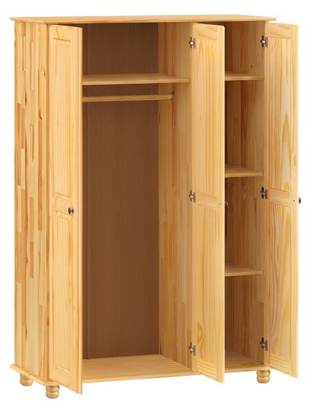 Skriňa 3-dverová 8863K lak, kovové úchytky