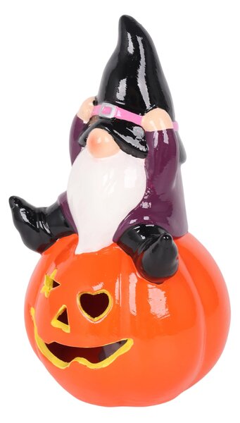 Sinsay - Halloweenska LED dekorácia v tvare škriatka na tekvici - viacfarebná