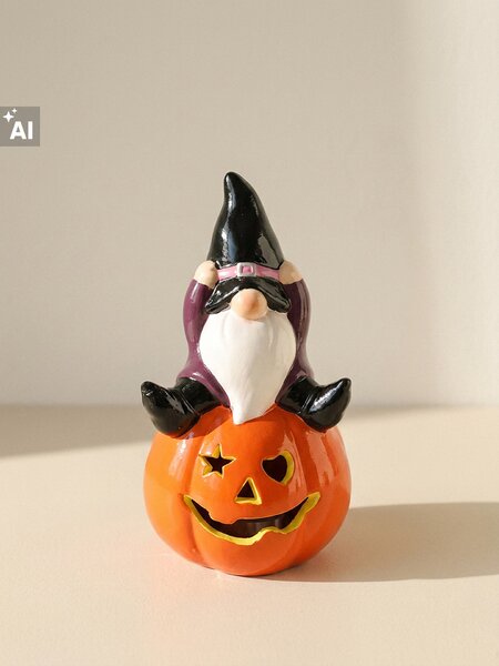 Sinsay - Halloweenska LED dekorácia v tvare škriatka na tekvici - viacfarebná