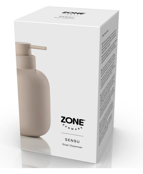 Béžový kameninový dávkovač mydla 300 ml Sensu – Zone