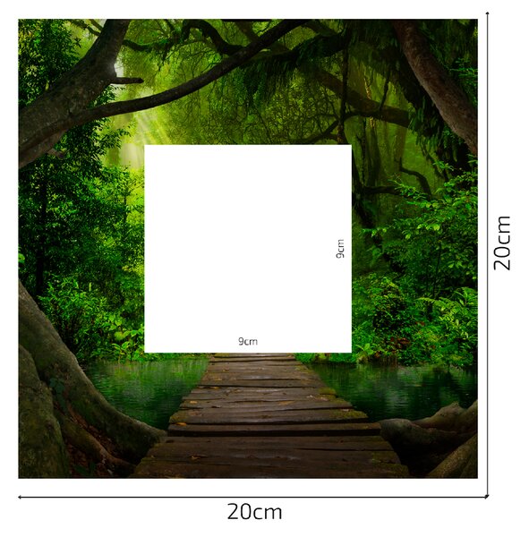 20x20cm Džungľa 6 - nálepka nad vypínač