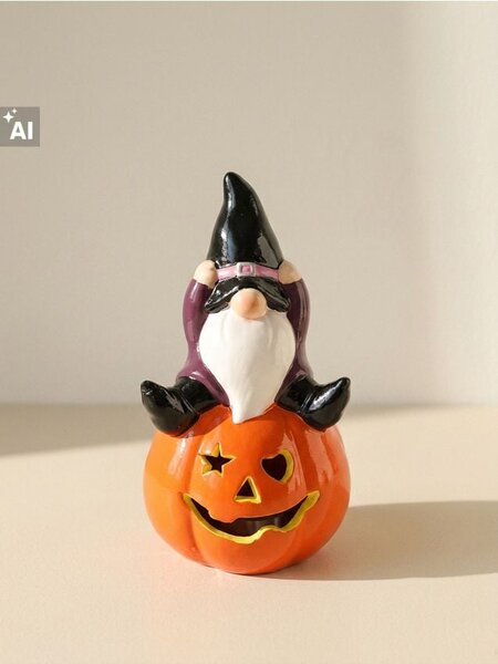 Sinsay - Halloweenska LED dekorácia v tvare škriatka na tekvici - viacfarebná