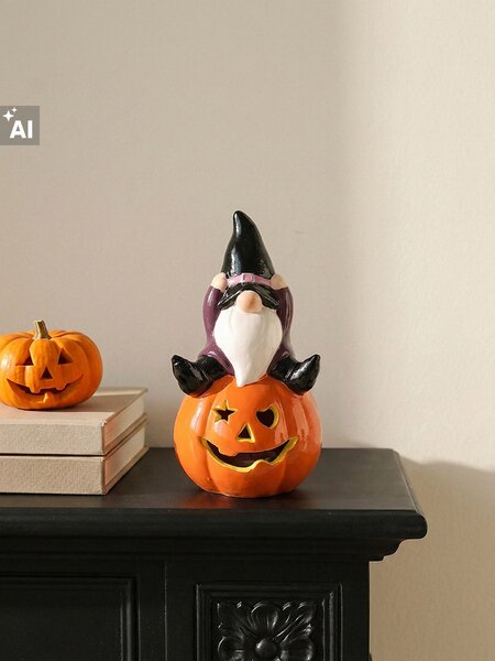 Sinsay - Halloweenska LED dekorácia v tvare škriatka na tekvici - viacfarebná